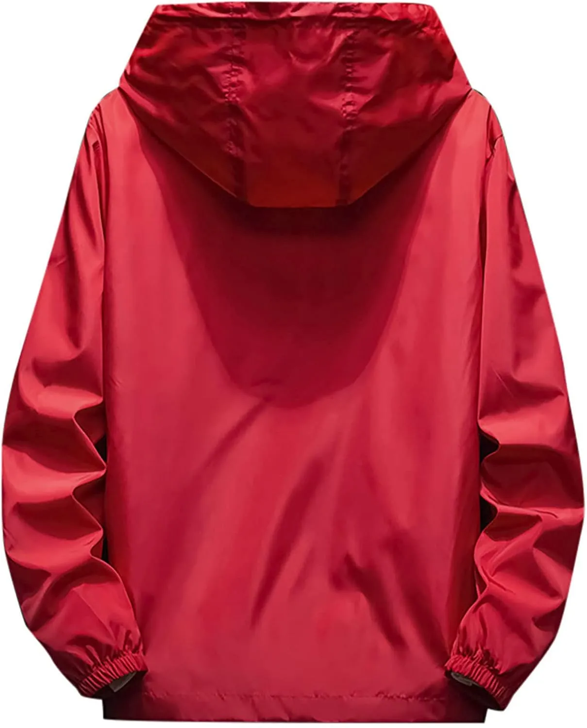 Men's Jacket Winter Rain Plus Size Jacket Windbreaker Lightweight Shell Raincoat With Hood For Golf Hiking Travel, M-7XL