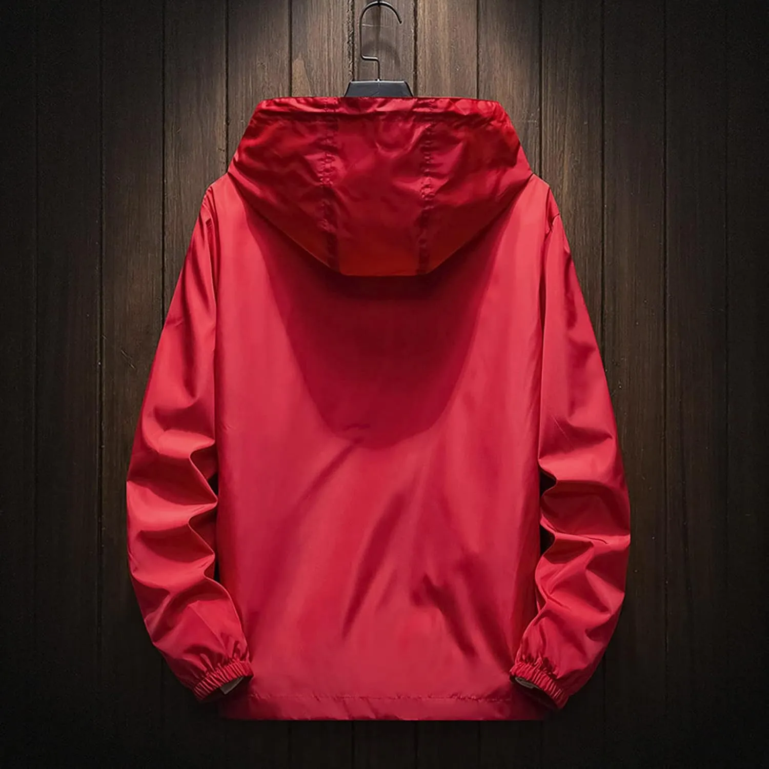 Men's Jacket Winter Rain Plus Size Jacket Windbreaker Lightweight Shell Raincoat With Hood For Golf Hiking Travel, M-7XL