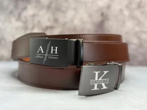 Men's Leather Belt, LegendaryHide PrecisionFit Leather Ratchet Belt