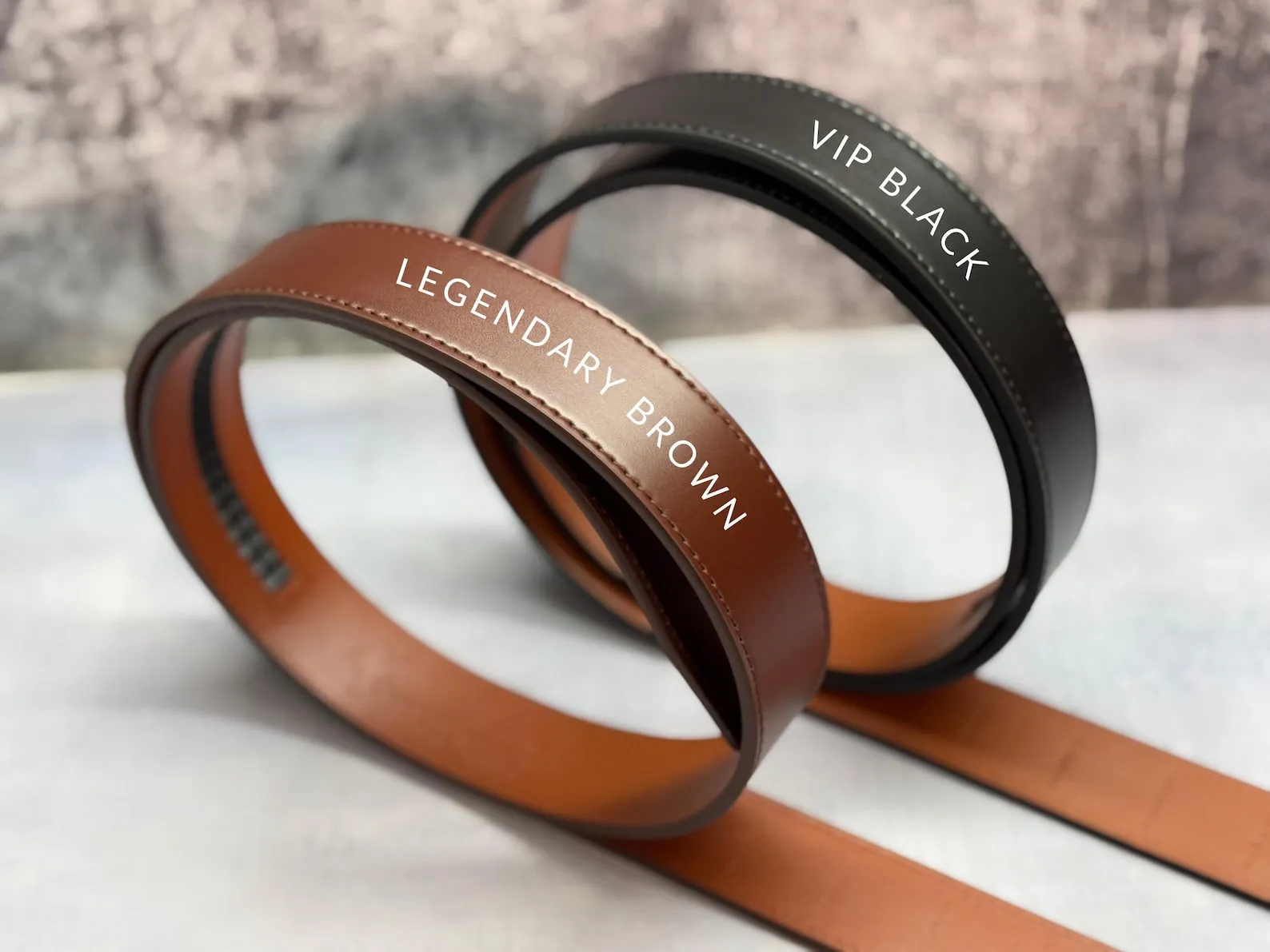 Men's Leather Belt, LegendaryHide PrecisionFit Leather Ratchet Belt