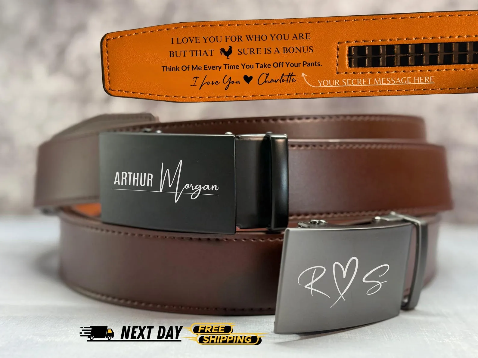 Men's Leather Belt, LegendaryHide PrecisionFit Leather Ratchet Belt