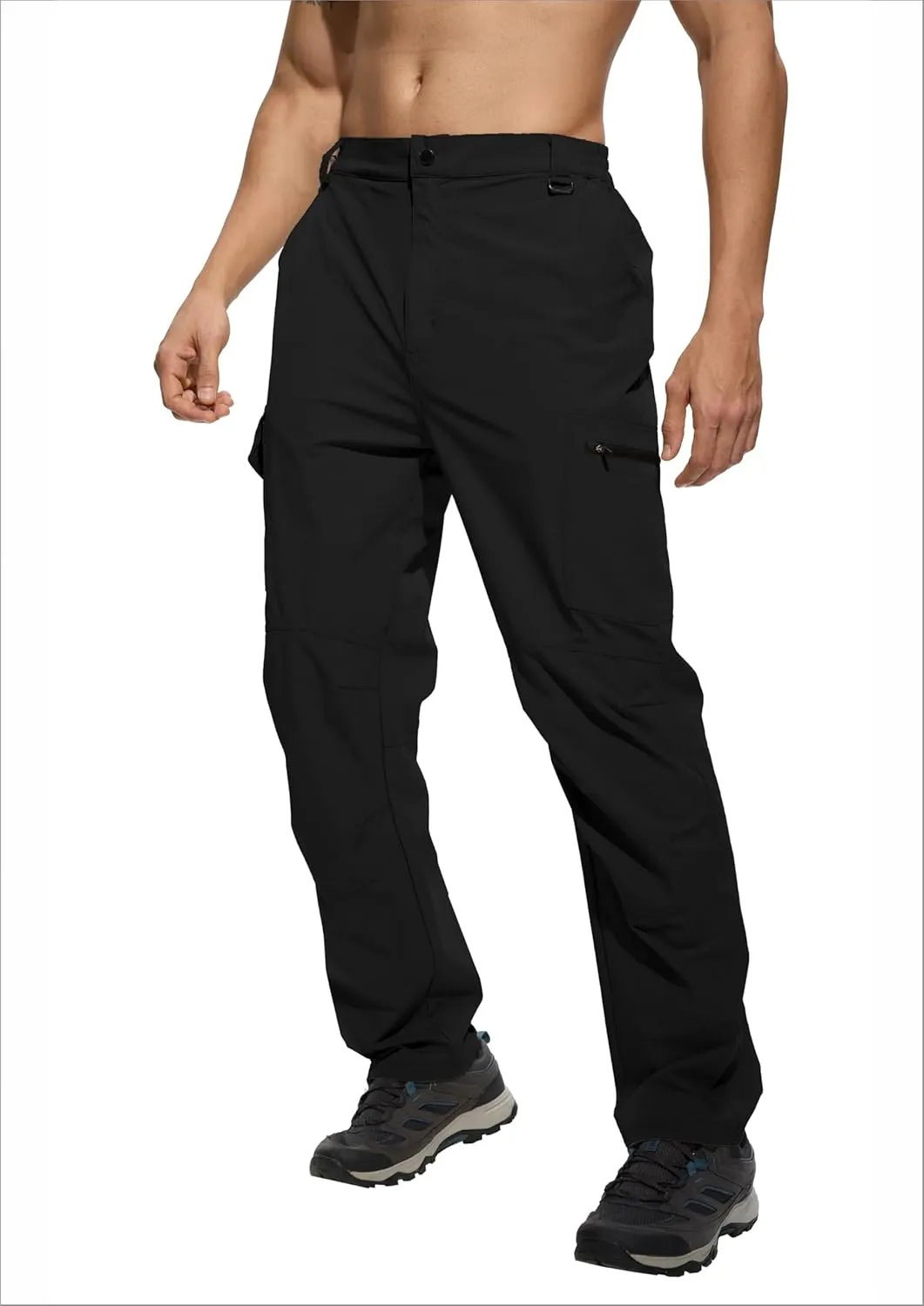 Men's Lightweight Hiking Cargo Pants Waterproof Quick Dry Travel Climbing Camping Fishing Mens Work Pants Outdoor