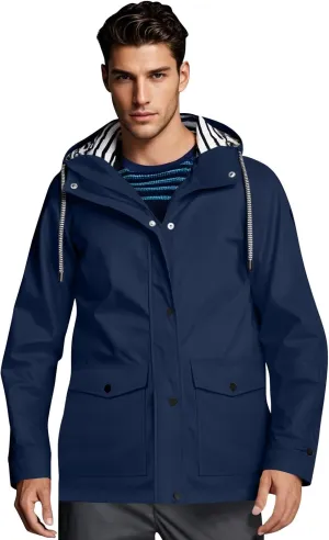 Mens Lightweight Waterproof Rain Jacket Windproof Raincoat Hooded jackets for Men Hiking Cycling Travel M-3XL
