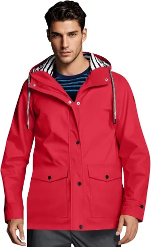 Mens Lightweight Waterproof Rain Jacket Windproof Raincoat Hooded jackets for Men Hiking Cycling Travel M-3XL
