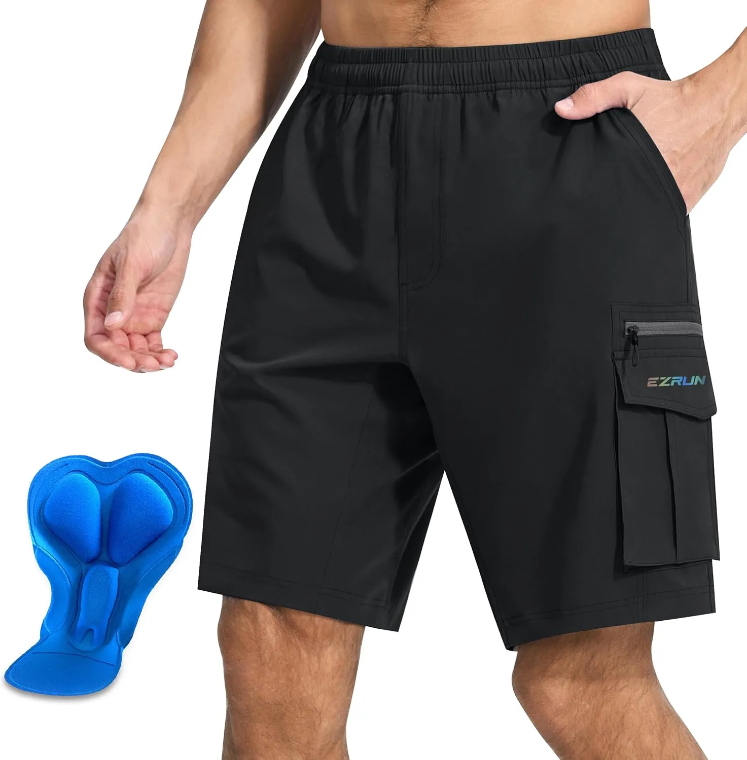 Men's Mountain Bike Shorts 3D Padded Bicycle Biking Shorts Quick Dry Lightweight MTB Cycling Shorts