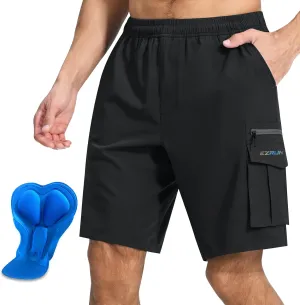 Men's Mountain Bike Shorts 3D Padded Bicycle Biking Shorts Quick Dry Lightweight MTB Cycling Shorts