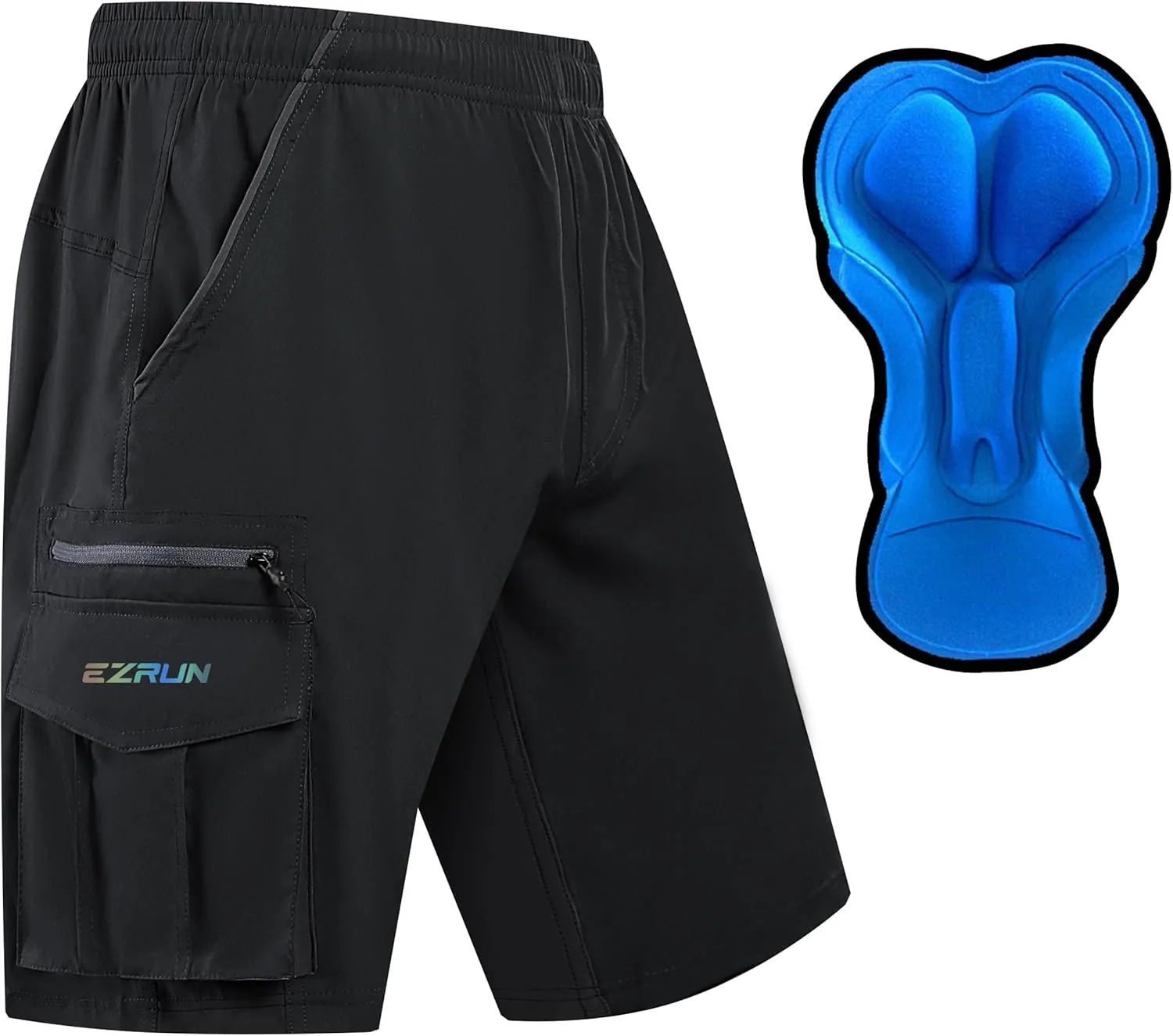 Men's Mountain Bike Shorts 3D Padded Bicycle Biking Shorts Quick Dry Lightweight MTB Cycling Shorts