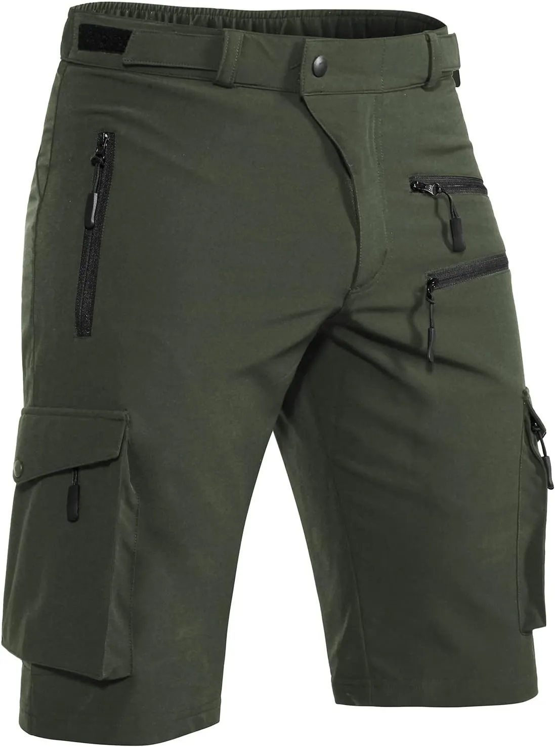 Men's Mountain Bike Shorts Stretch Hiking Cargo Shorts Quick Dry with Zipper Pocket for Bicycle Cycling Casual Golf