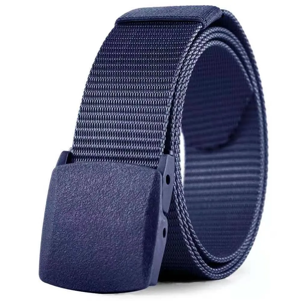 Men’s Nylon Belt with Plastic Buckle – Adjustable Military Training Belt