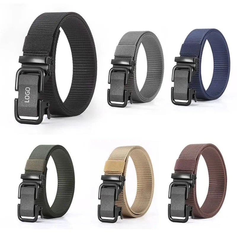 Men's Nylon Tactical Automatic Buckle Belt