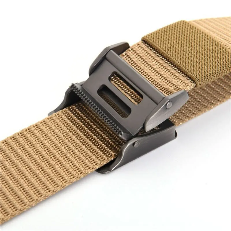 Men’s Nylon Tactical Belt – Adjustable Canvas Web Belt