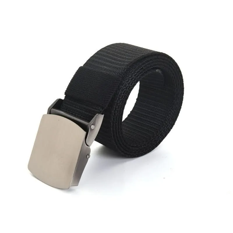 Men’s Nylon Tactical Belt – Adjustable Canvas Web Belt