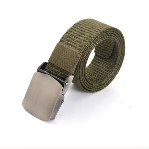 Men’s Nylon Tactical Belt – Adjustable Canvas Web Belt