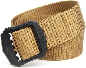 Men's Nylon Work Belts - Adjustable Belt, Military Hiking Rigger 1.5" Nylon Tactical Belt, Heavy Duty Plastic Buckle