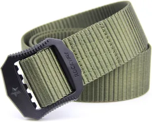 Men's Nylon Work Belts - Adjustable Belt, Military Hiking Rigger 1.5" Nylon Tactical Belt, Heavy Duty Plastic Buckle