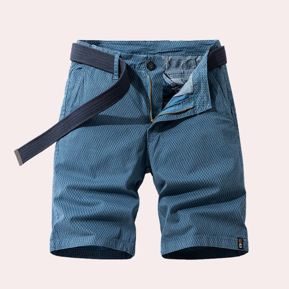 Men’s Outdoor Shorts - Lightweight Breathable Fabric - Adjustable Belt - Casual Fit