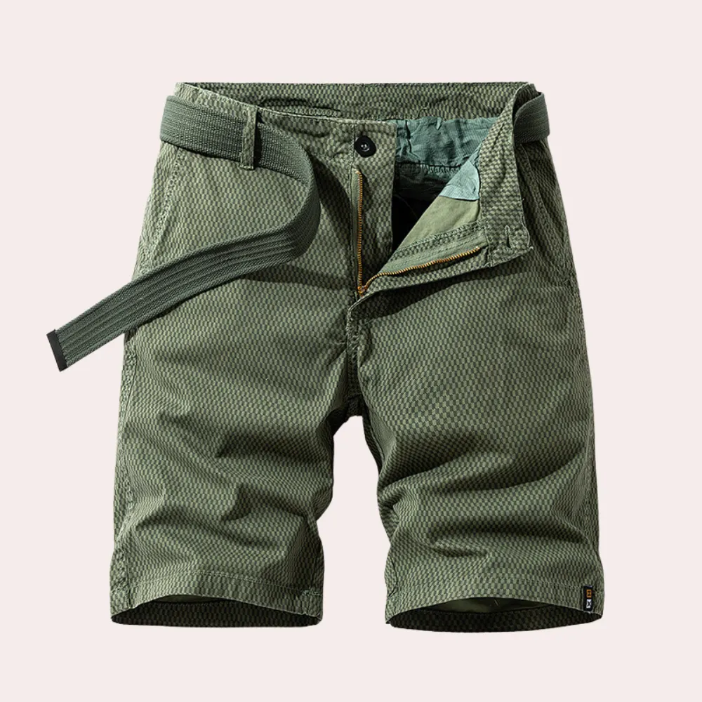Men’s Outdoor Shorts - Lightweight Breathable Fabric - Adjustable Belt - Casual Fit