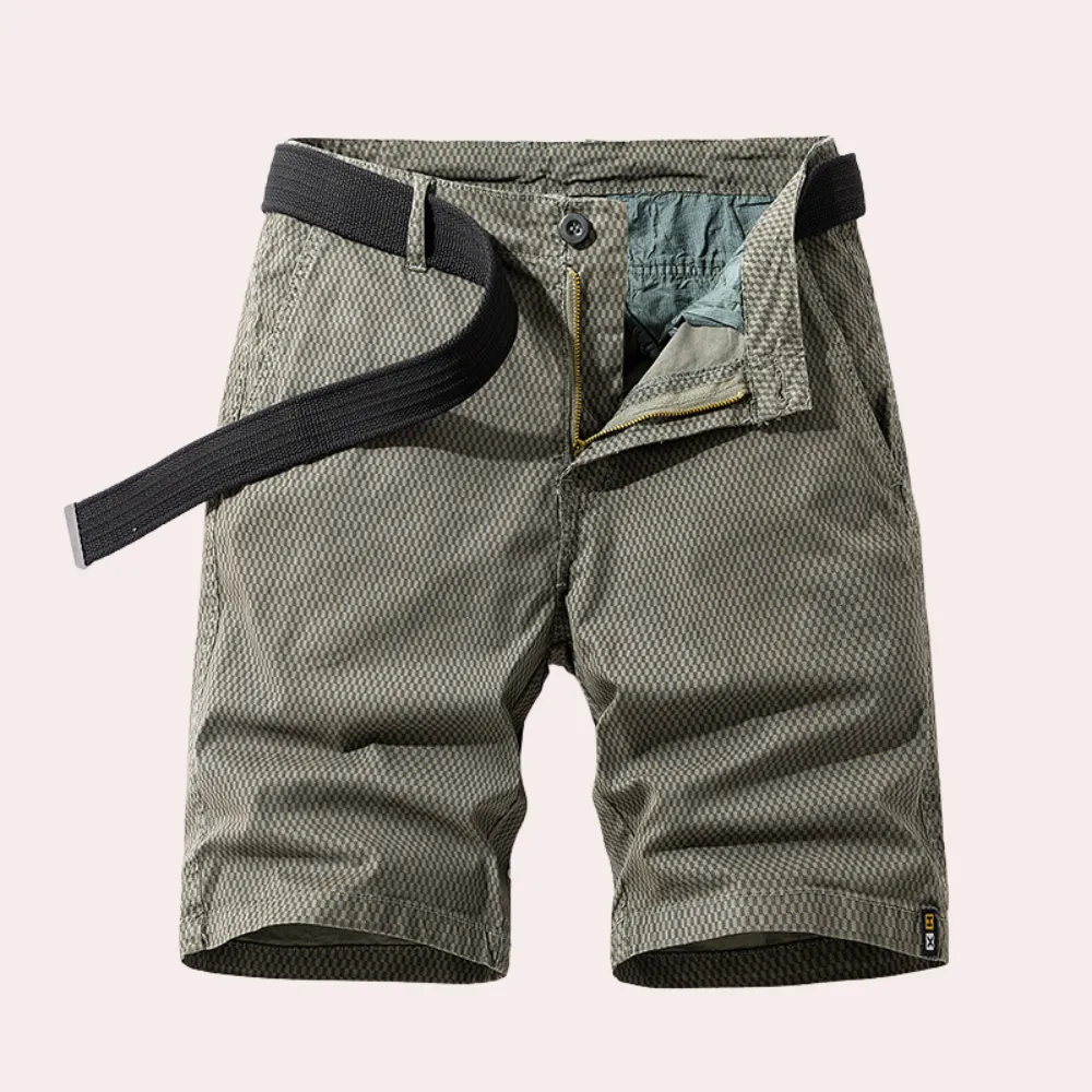 Men’s Outdoor Shorts - Lightweight Breathable Fabric - Adjustable Belt - Casual Fit