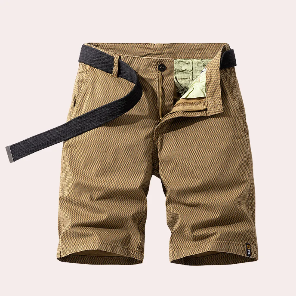 Men’s Outdoor Shorts - Lightweight Breathable Fabric - Adjustable Belt - Casual Fit