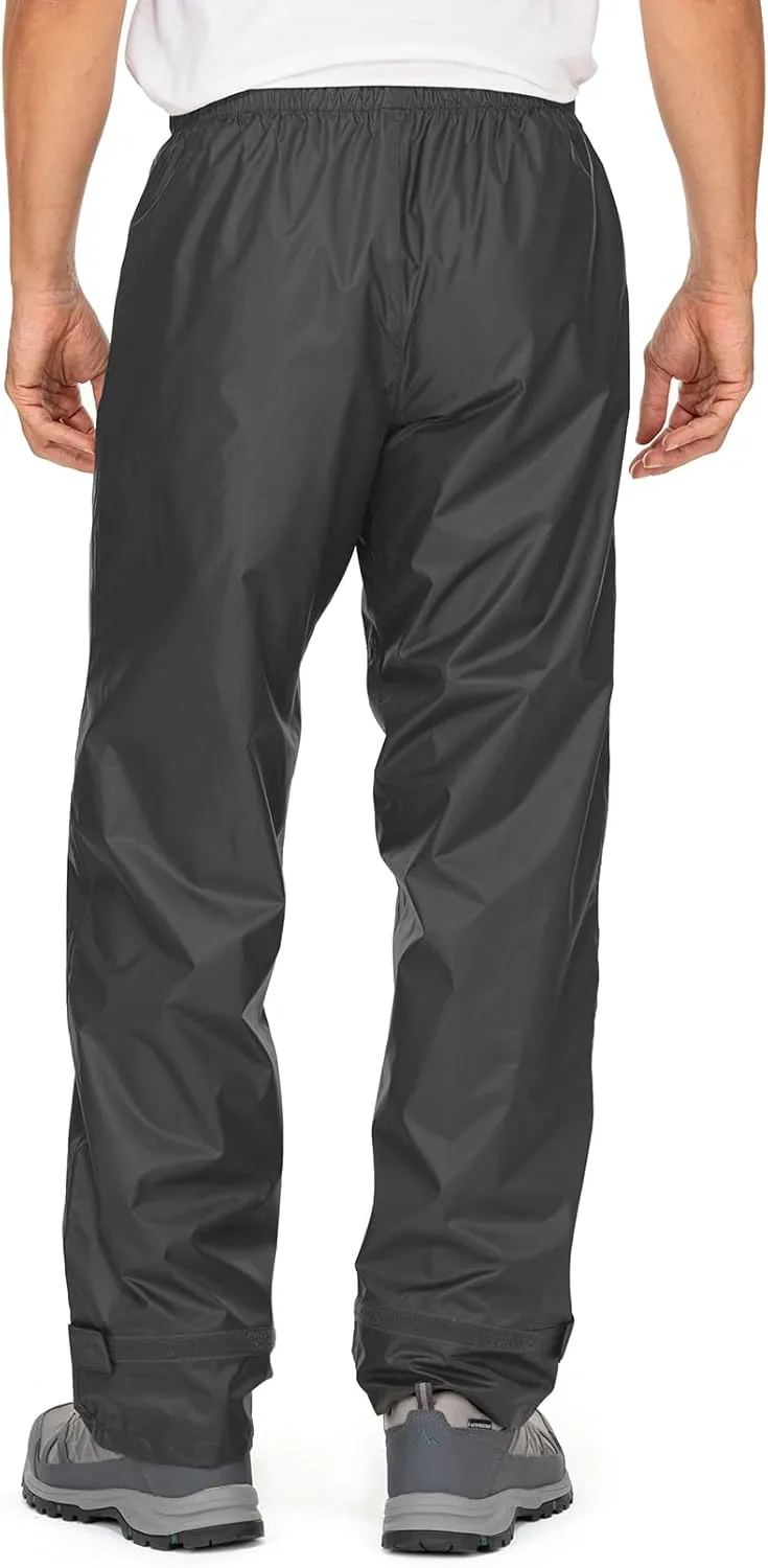 Mens Rain Pants Waterproof Windproof Hiking Outdoor Fishing Golf Cycling Pants