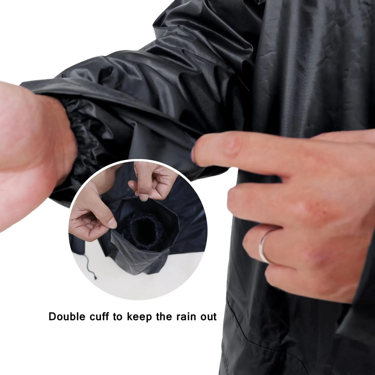 Men's Rain Suit Lightweight Waterproof Protective Raincoats (Jackets and Pants) Rain Gear Workwear