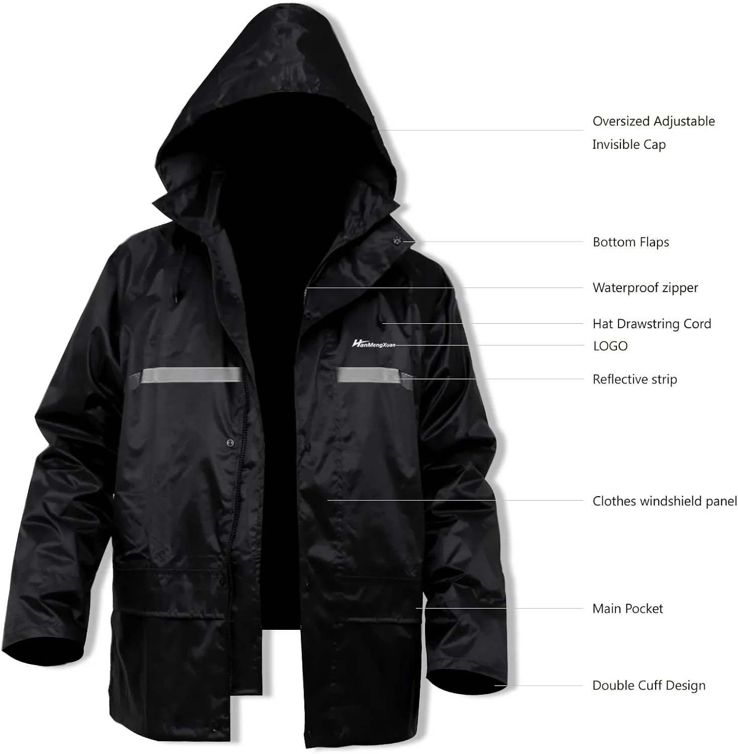 Men's Rain Suit Lightweight Waterproof Protective Raincoats (Jackets and Pants) Rain Gear Workwear