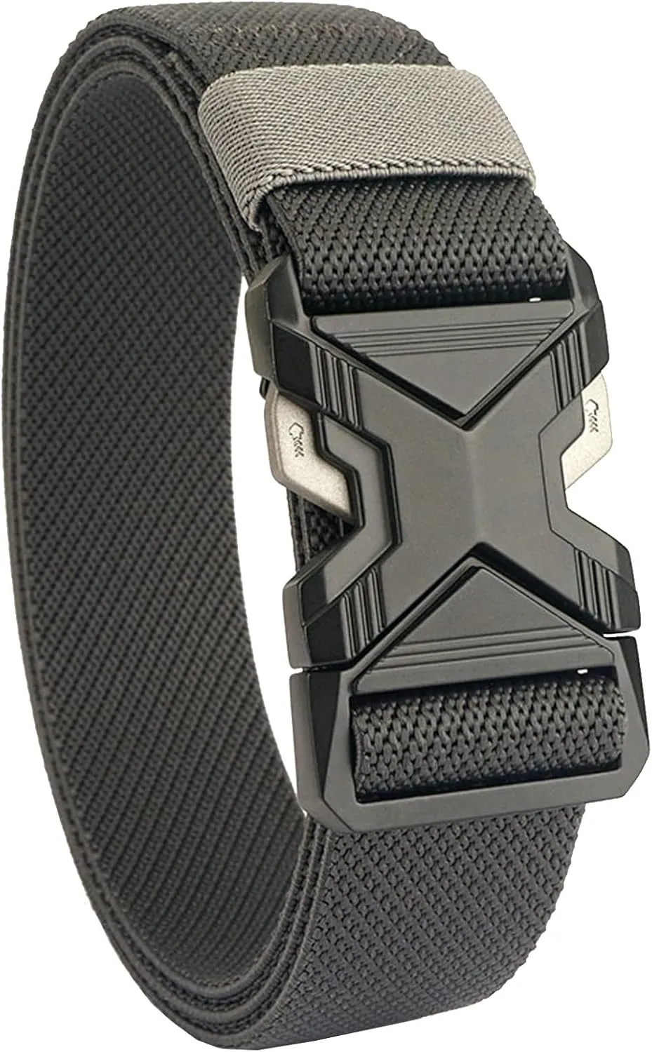 Mens Tactical Belt 1.34" Wide Stretch Elastic Webbing Military Style Golf Belts