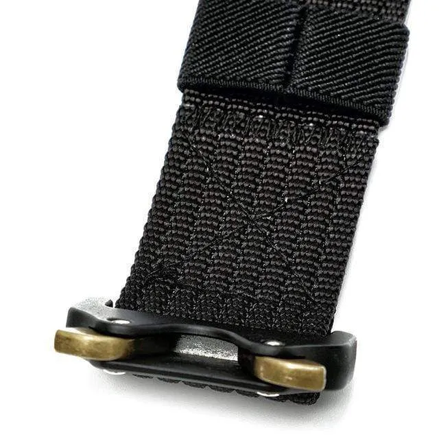 Men's Tactical Belt - Heavy Duty Military Style Nylon Riggers Webbing