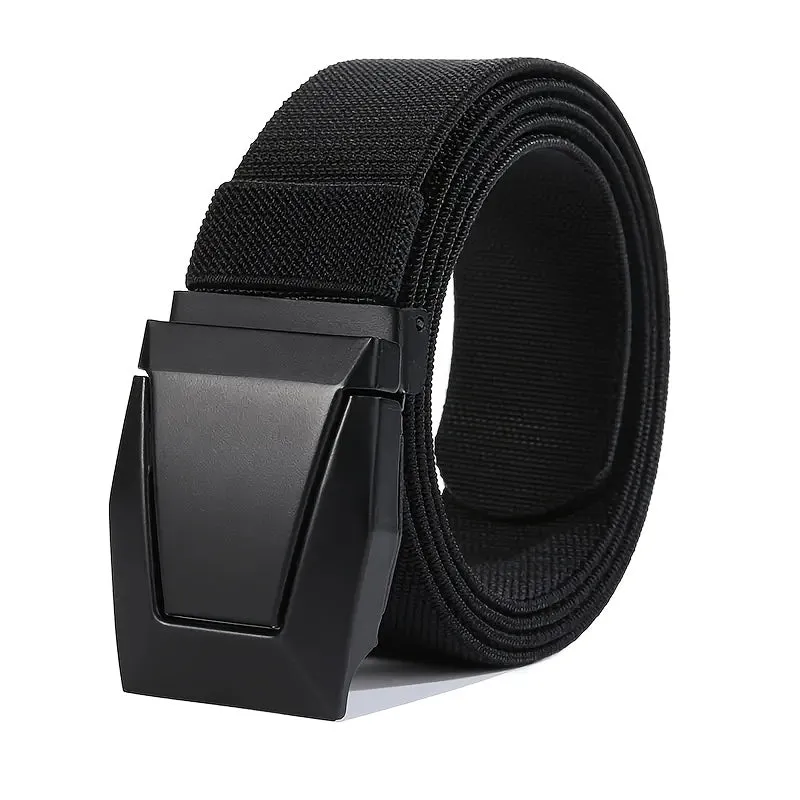 Men's Tactical Belt Nylon Alloy Square Buckle for Outdoor Activities