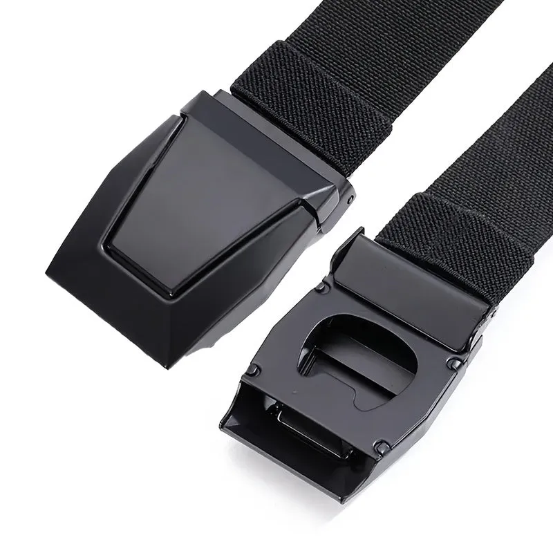 Men's Tactical Belt Nylon Alloy Square Buckle for Outdoor Activities