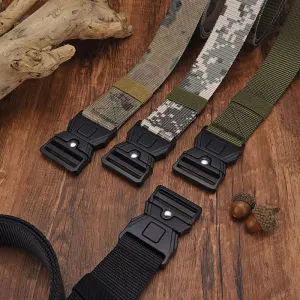 Men’s Tactical Nylon Belt – Durable Woven Design