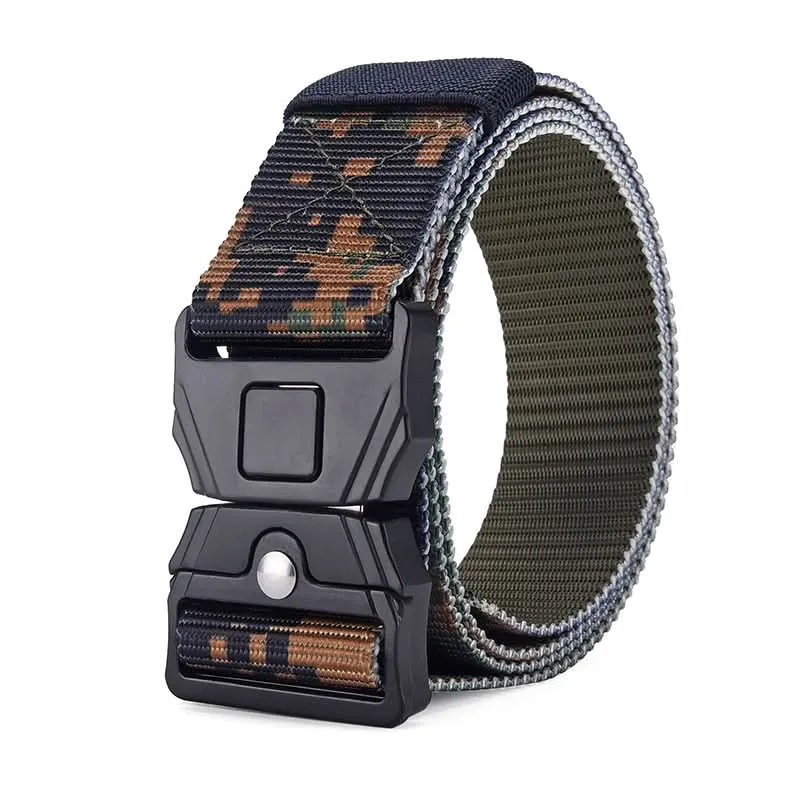 Men’s Tactical Nylon Belt – Durable Woven Design