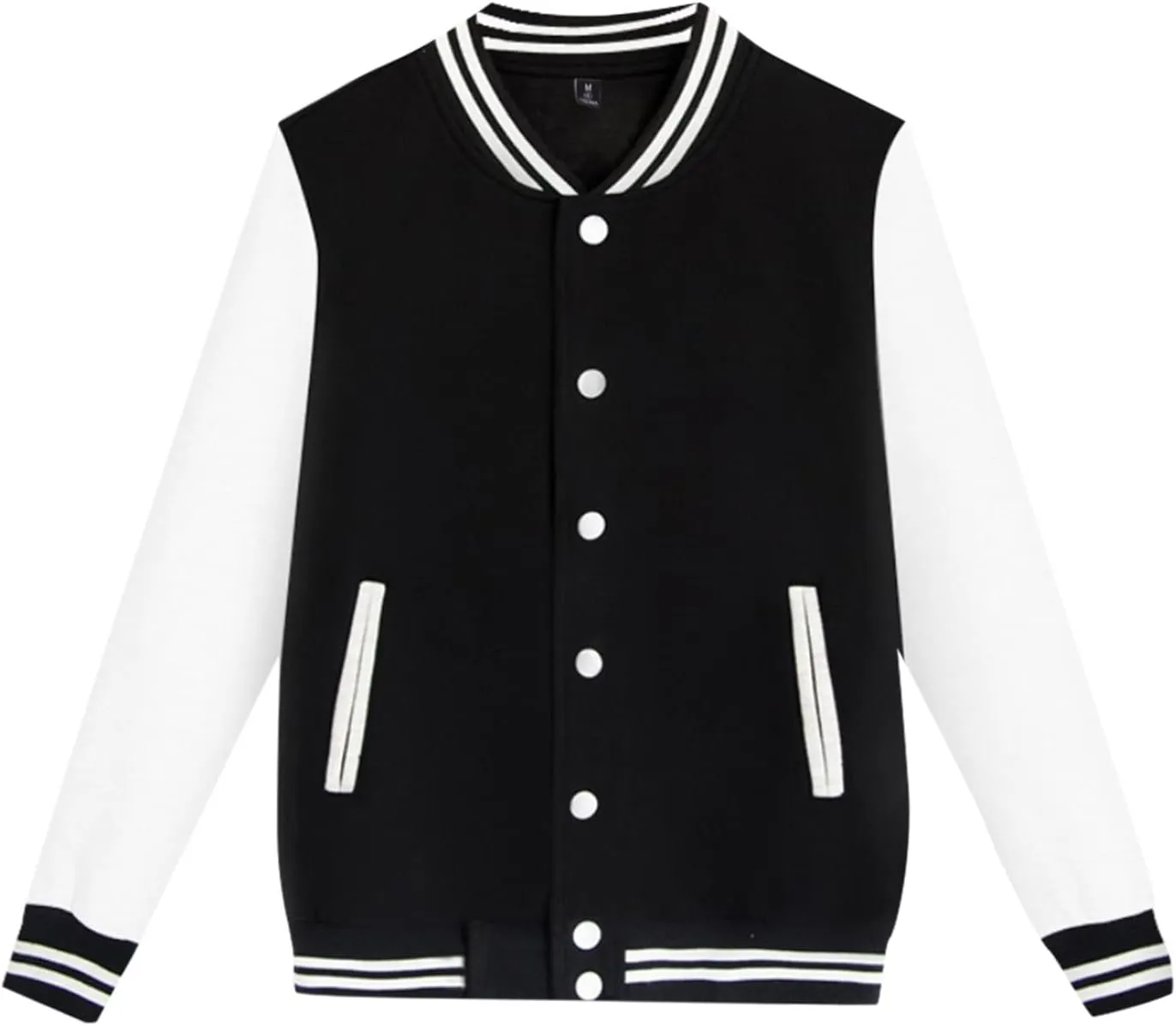 Men's Waterproof Jacket Man’S Varsity Baseball Jacket Cotton Letterman Bomber Jacket, XL-4XL