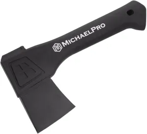 MichaelPro MP004009 9-Inch Camping Hatchet with Weather-Resistant and Shock Absorbing Fiberglass Handle, Protective Carrying Sheath Included