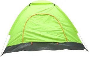 Milisten Family Camping Tent Automatic Folding for 3-4 People Grey Fiberglass Poles 200x200x135cm Double Zipper