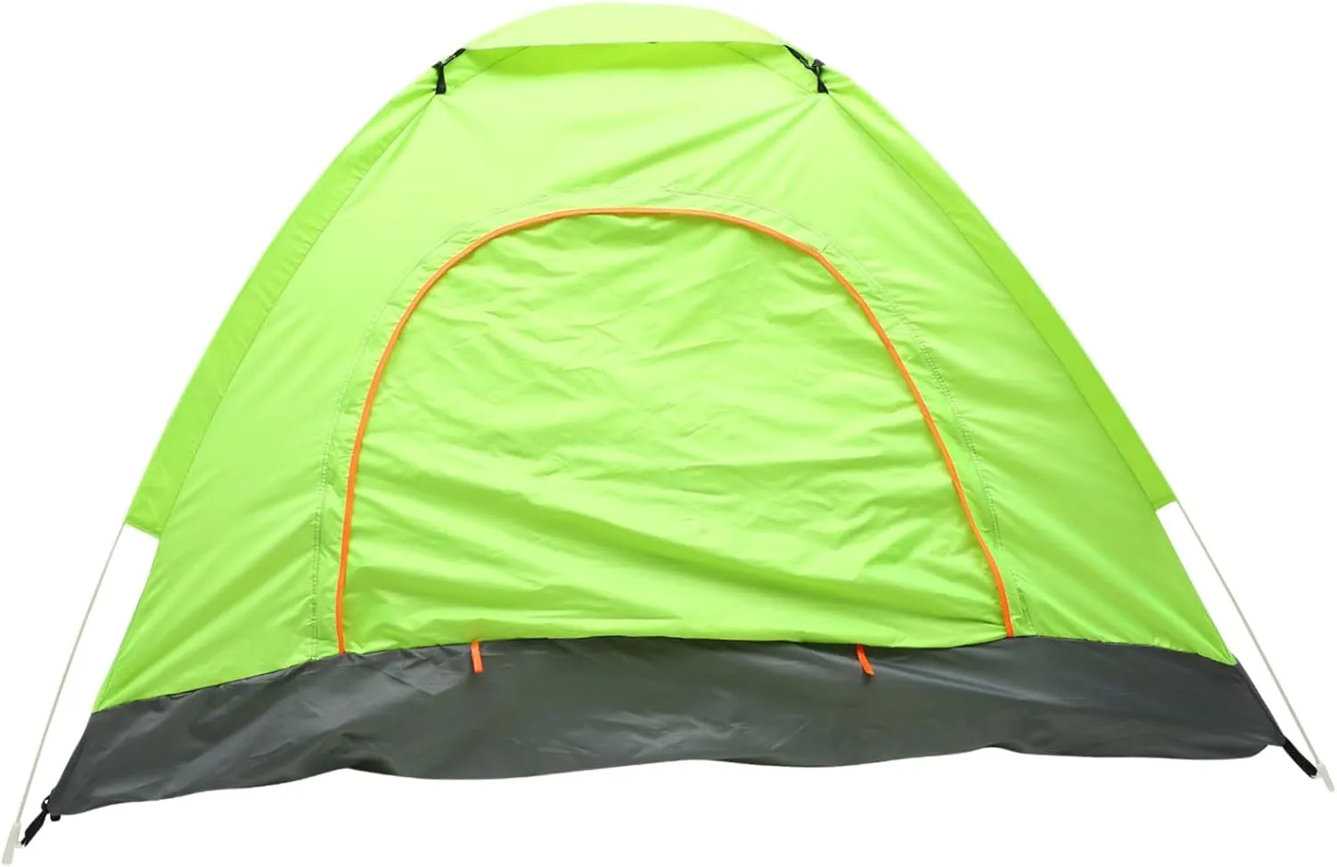 Milisten Family Camping Tent Automatic Folding for 3-4 People Grey Fiberglass Poles 200x200x135cm Double Zipper