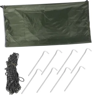 Milisten Set for Outdoor Enthusiasts Portable Waterproof Tarp Tent Uv Protection Oxford Canvas Awning for Camping Picnic Beach