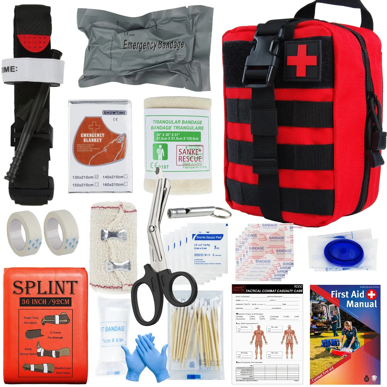 Military IFAK Trauma Survival Kit - Essential First Aid Gear for Emergency Situations
