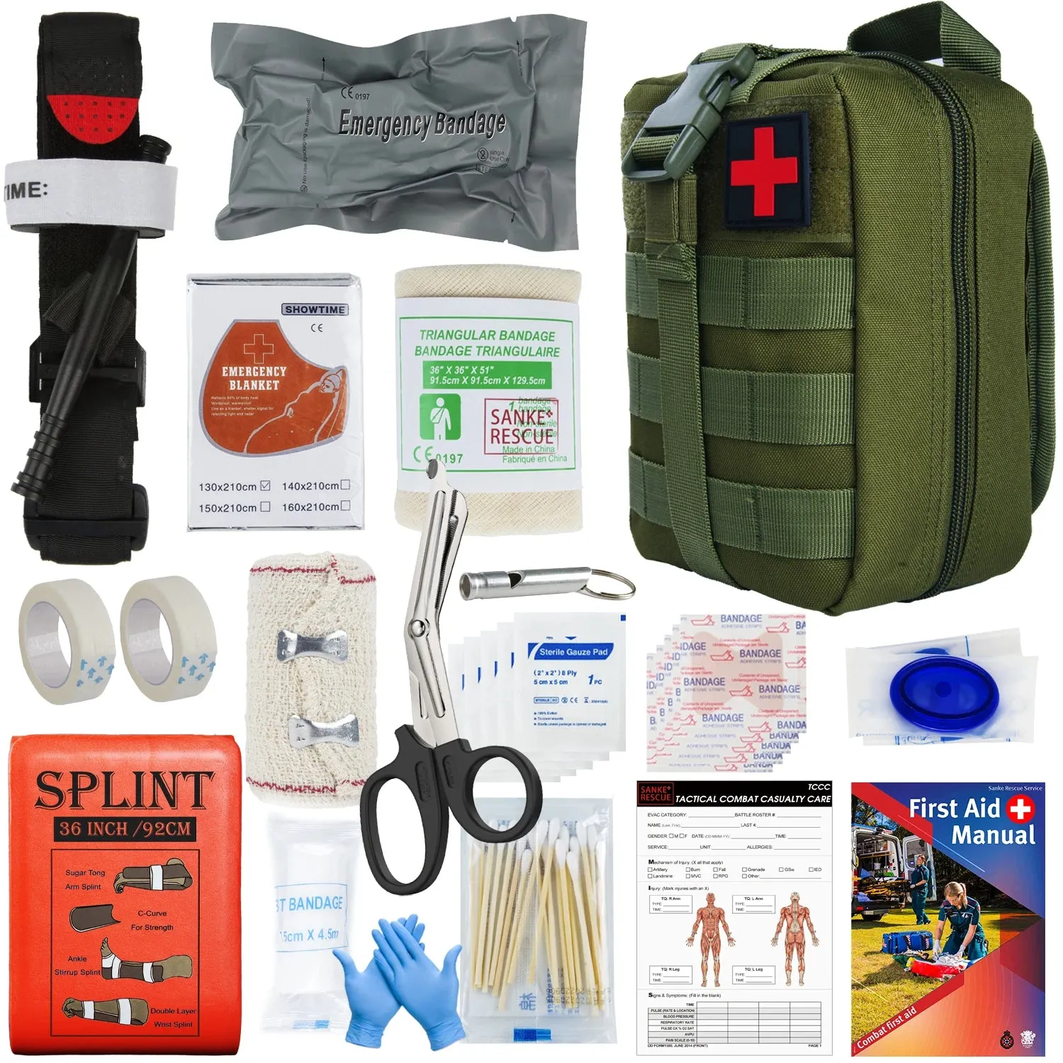 Military IFAK Trauma Survival Kit - Essential First Aid Gear for Emergency Situations