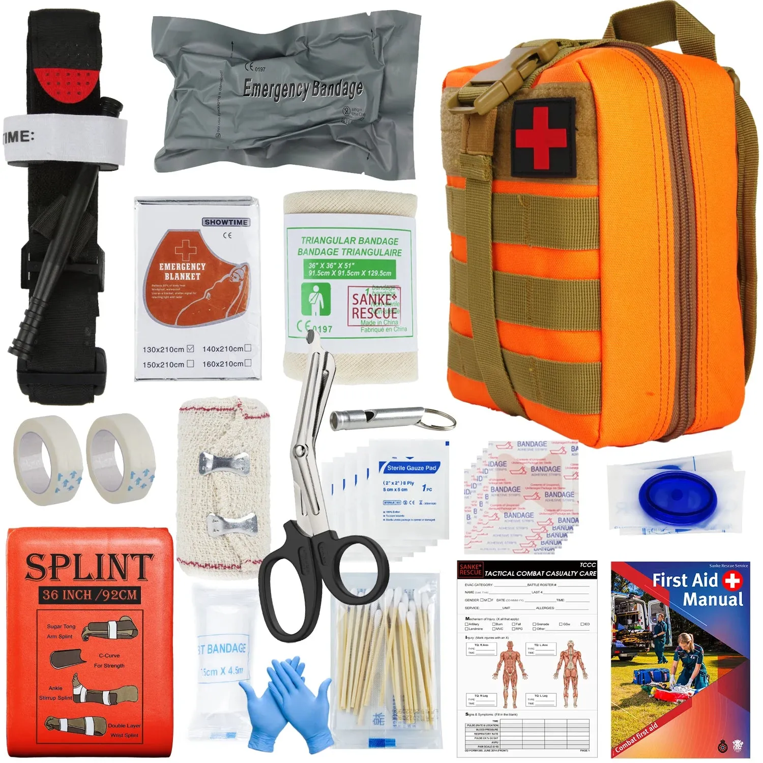 Military IFAK Trauma Survival Kit - Essential First Aid Gear for Emergency Situations