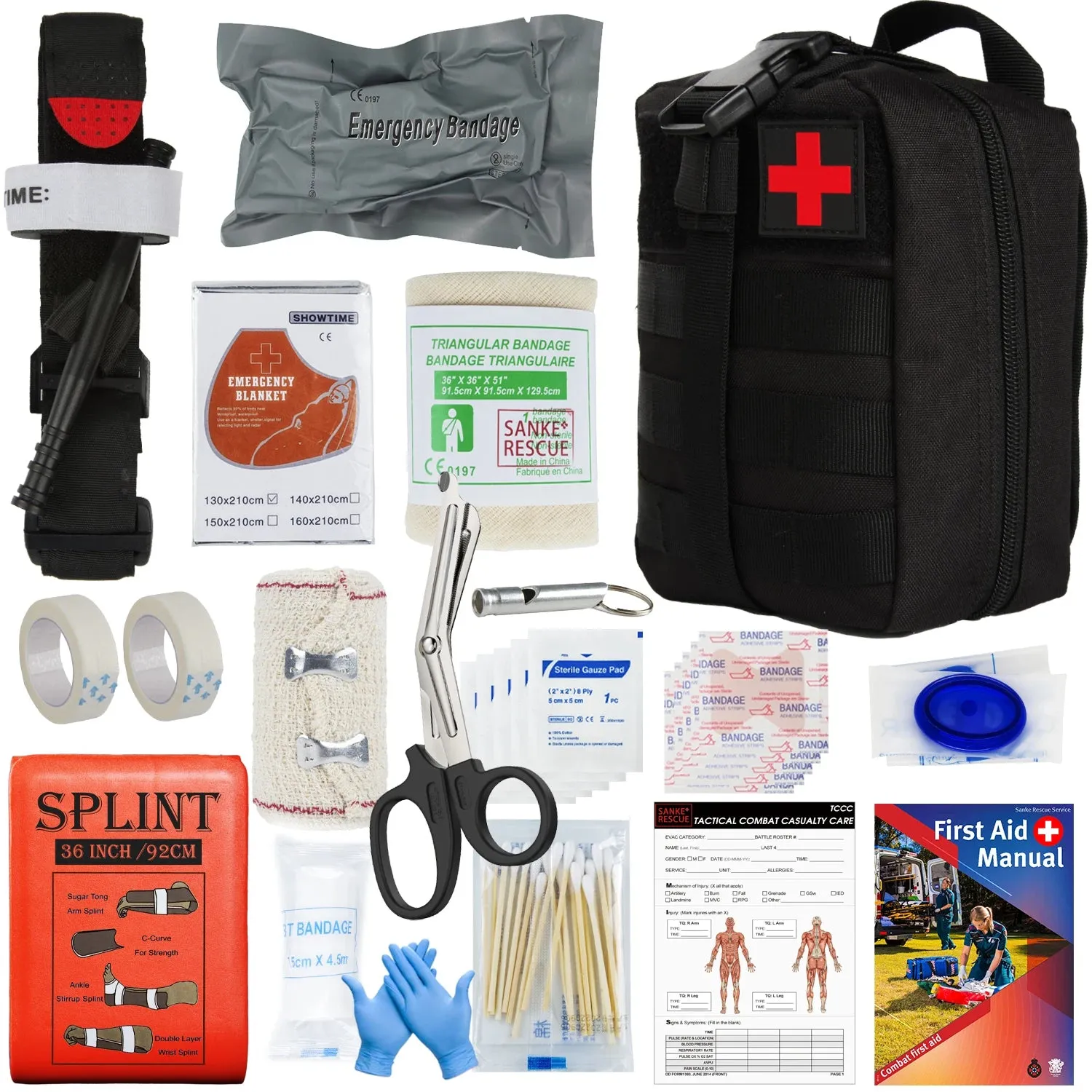 Military IFAK Trauma Survival Kit - Essential First Aid Gear for Emergency Situations
