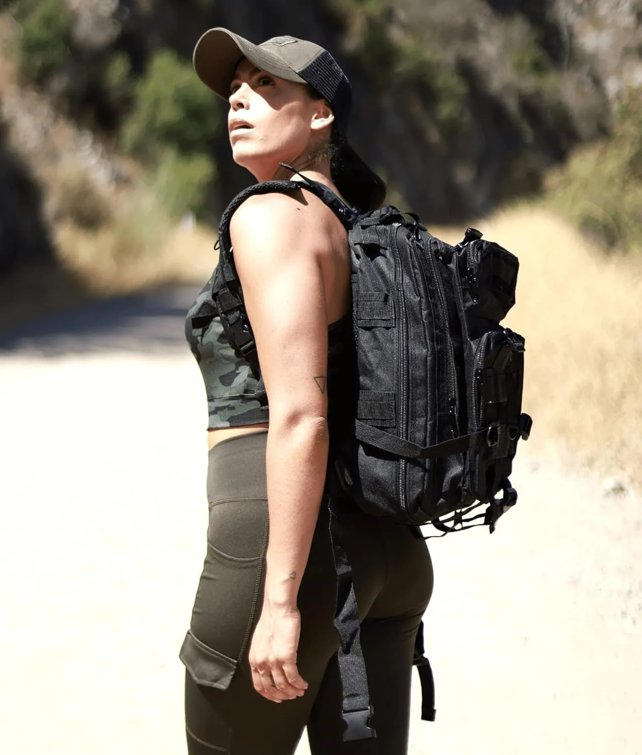 Military Tactical 25L Backpack MOLLE Bag Rucksack Range Bag