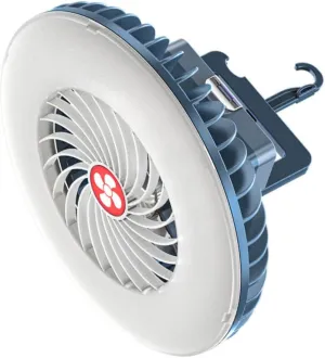 Mipcase Portable Tent Light Air Fan Rechargeable Led Camping Lamp 3-Speed Fan Waterproof Outdoor Light