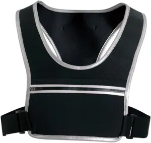 Mipcase Reflective Running Vest Belt High Visibility Gear for Night Cycling Walking and Running Breathable Material Storage Pockets for Phones and Water Bottles