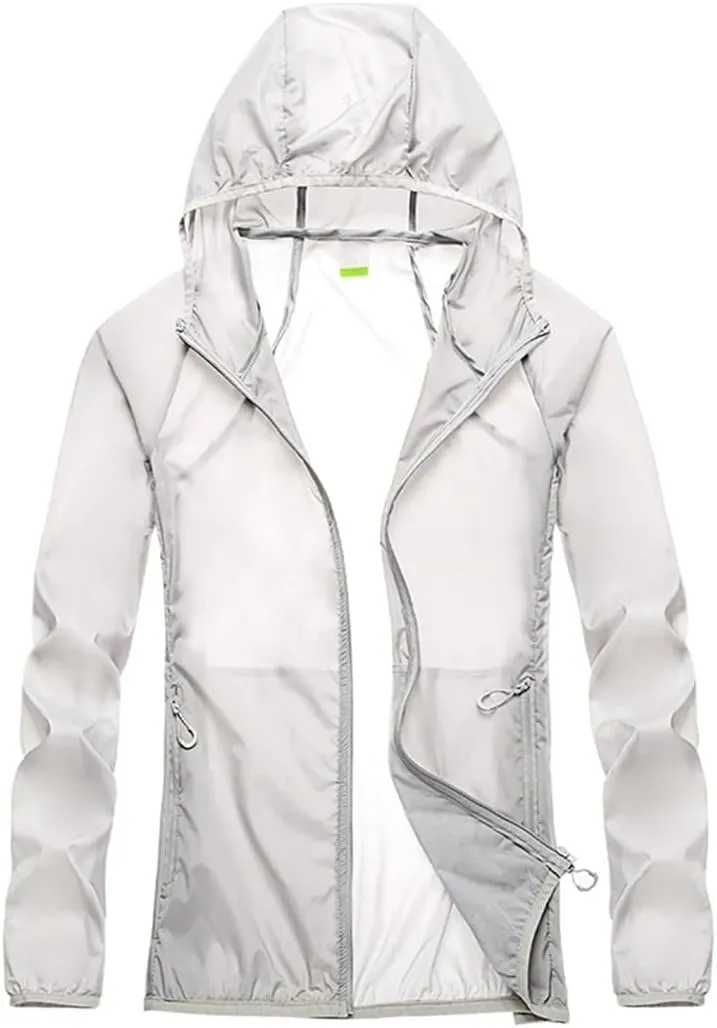 Mnjyihy Men Women Quick Dry Skin Jackets Waterproof Anti-UV Coats Couple Outdoor Camping Hiking Jacket