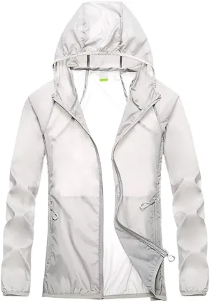 Mnjyihy Men Women Quick Dry Skin Jackets Waterproof Anti-UV Coats Couple Outdoor Camping Hiking Jacket