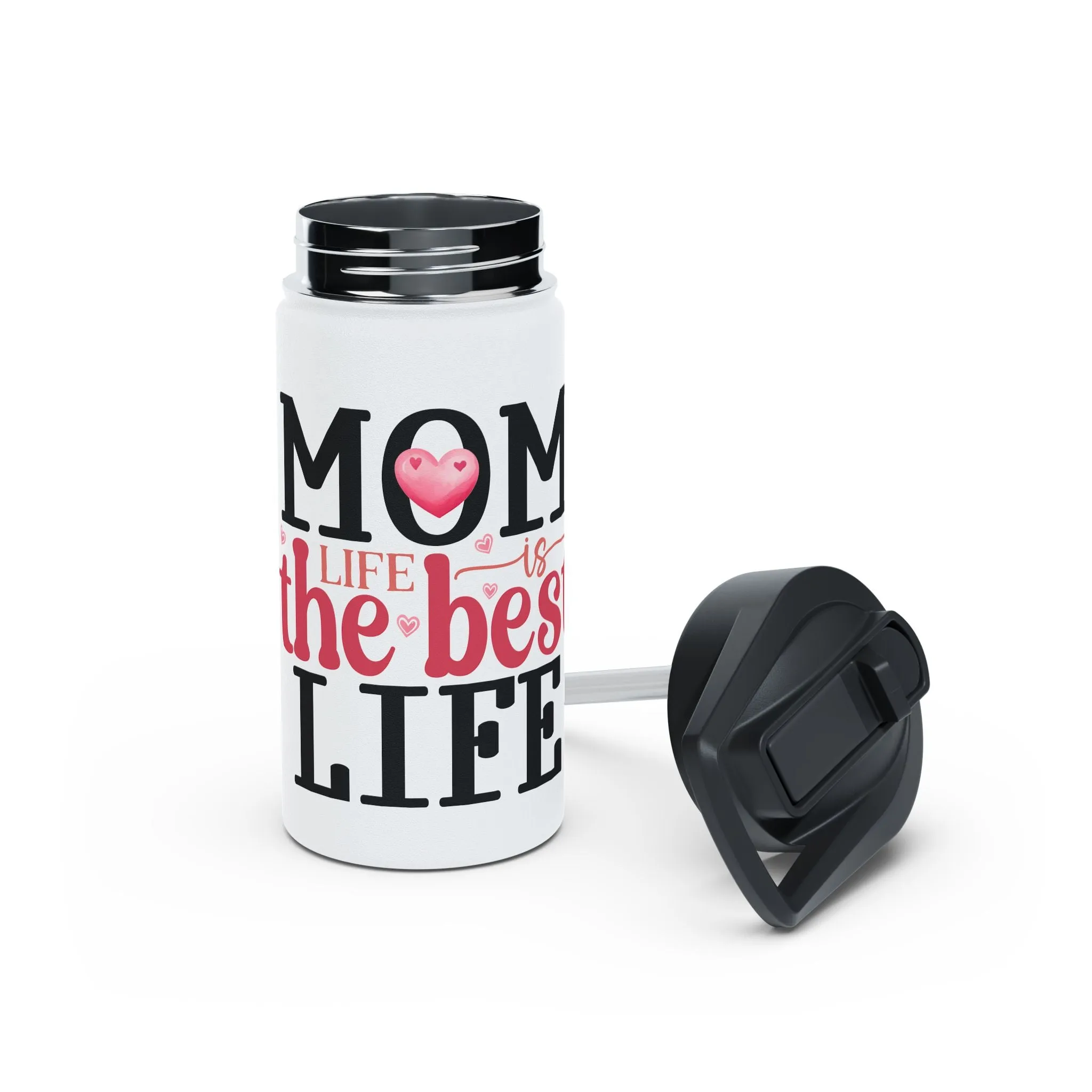 Mom Life Stainless Steel Water Bottle - The Best Life