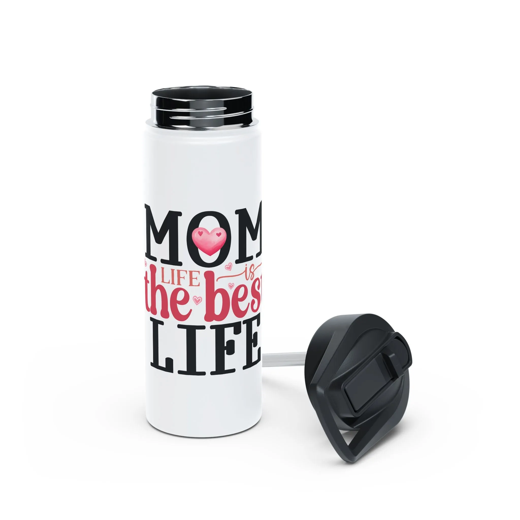 Mom Life Stainless Steel Water Bottle - The Best Life