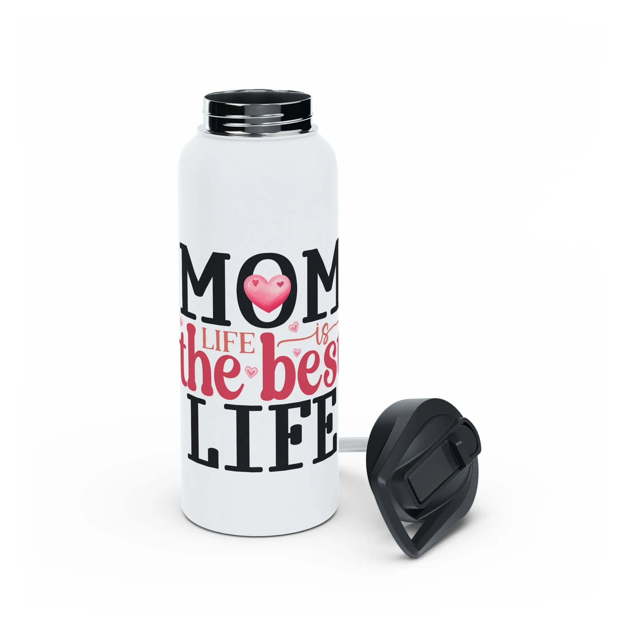 Mom Life Stainless Steel Water Bottle - The Best Life