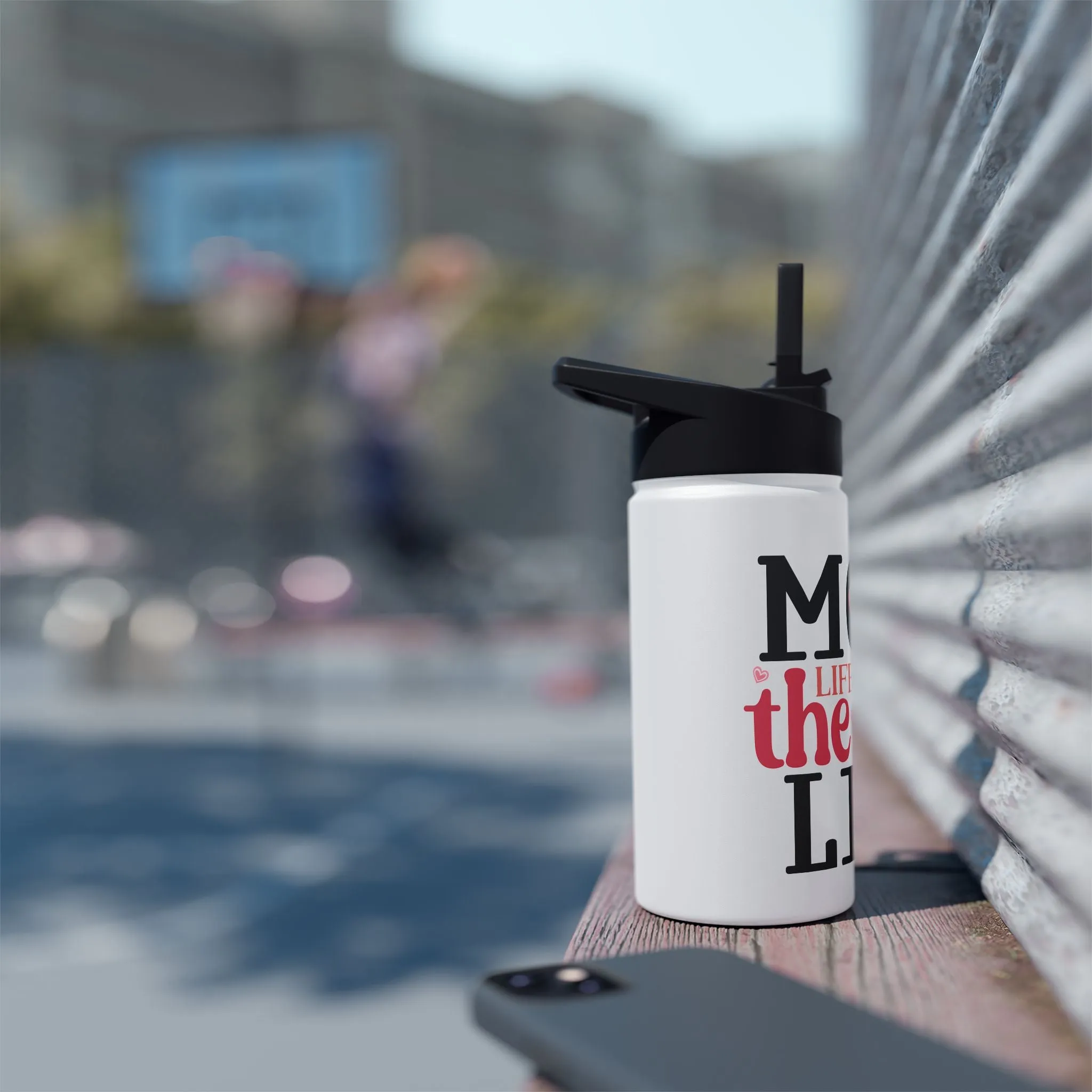 Mom Life Stainless Steel Water Bottle - The Best Life